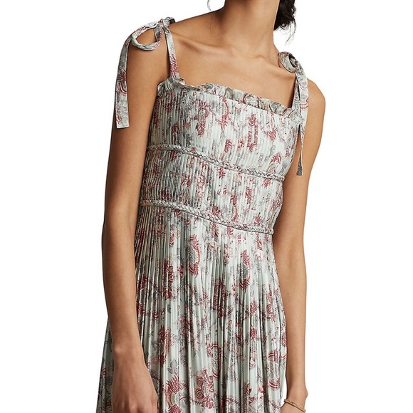 NWT-Polo Ralph Lauren Camille Floral MIDI Dress - Picture 4 of 8